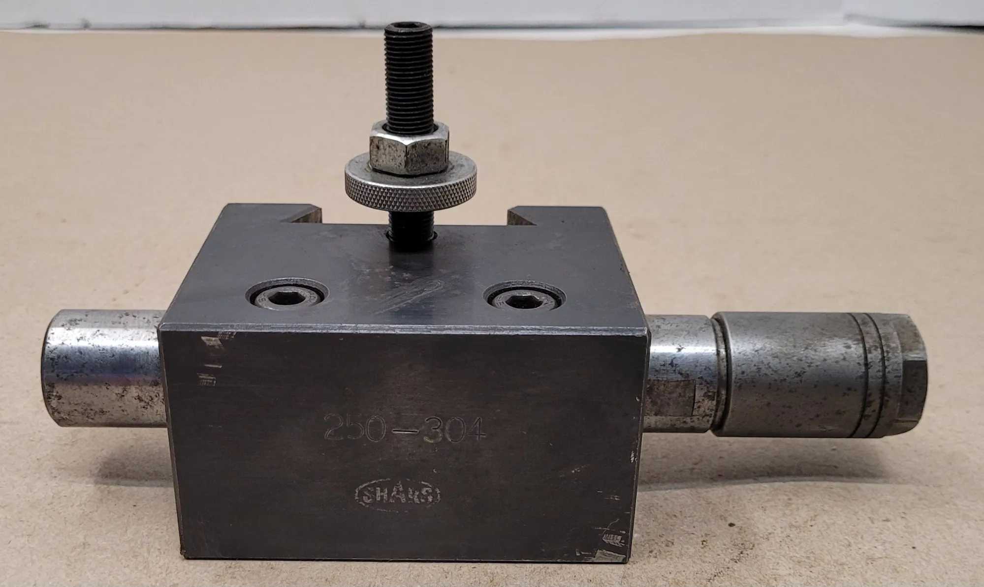 SHARS 250-304 BORING BAR HOLDER W/ ACCUPRO DA100 COLLET CHUCK 1" BORE SIZE - MACHINING TOOLING & PARTS