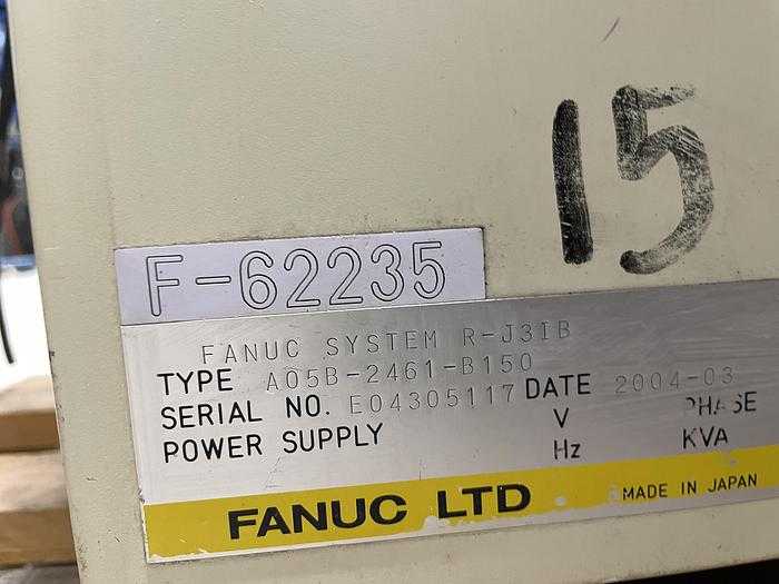2004 FANUC ARC MATE 120IB ROBOT - 20KG PAYLOAD, 1667MM REACH, RJ3IB CONTROLLER - ARTICULATED ROBOTS