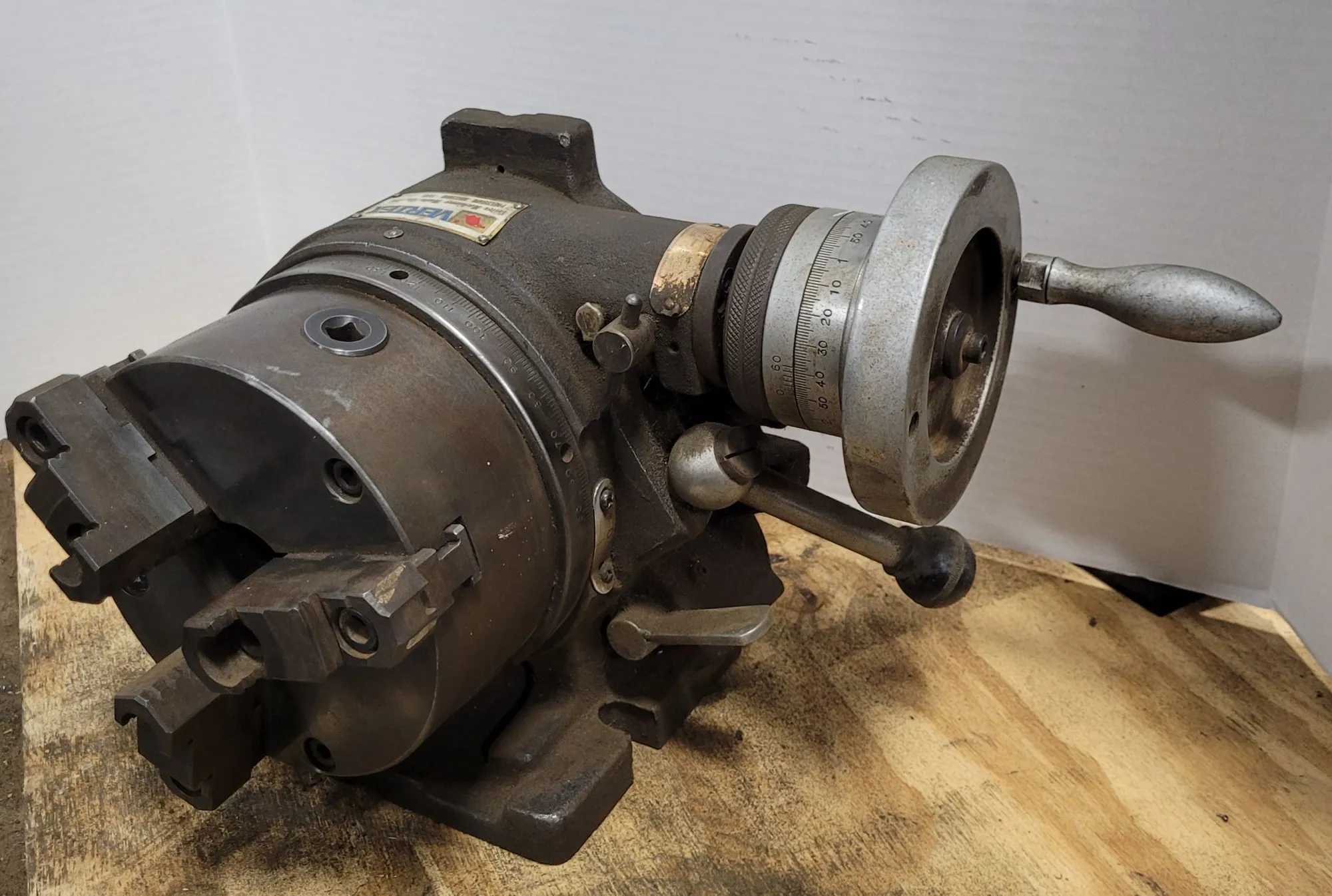 VERTEX SUPER SPACER W/ 3 JAW, 6-1/4" CHUCK, 1-1/2" CENTER HOLE - MACHINING TOOLING & PARTS