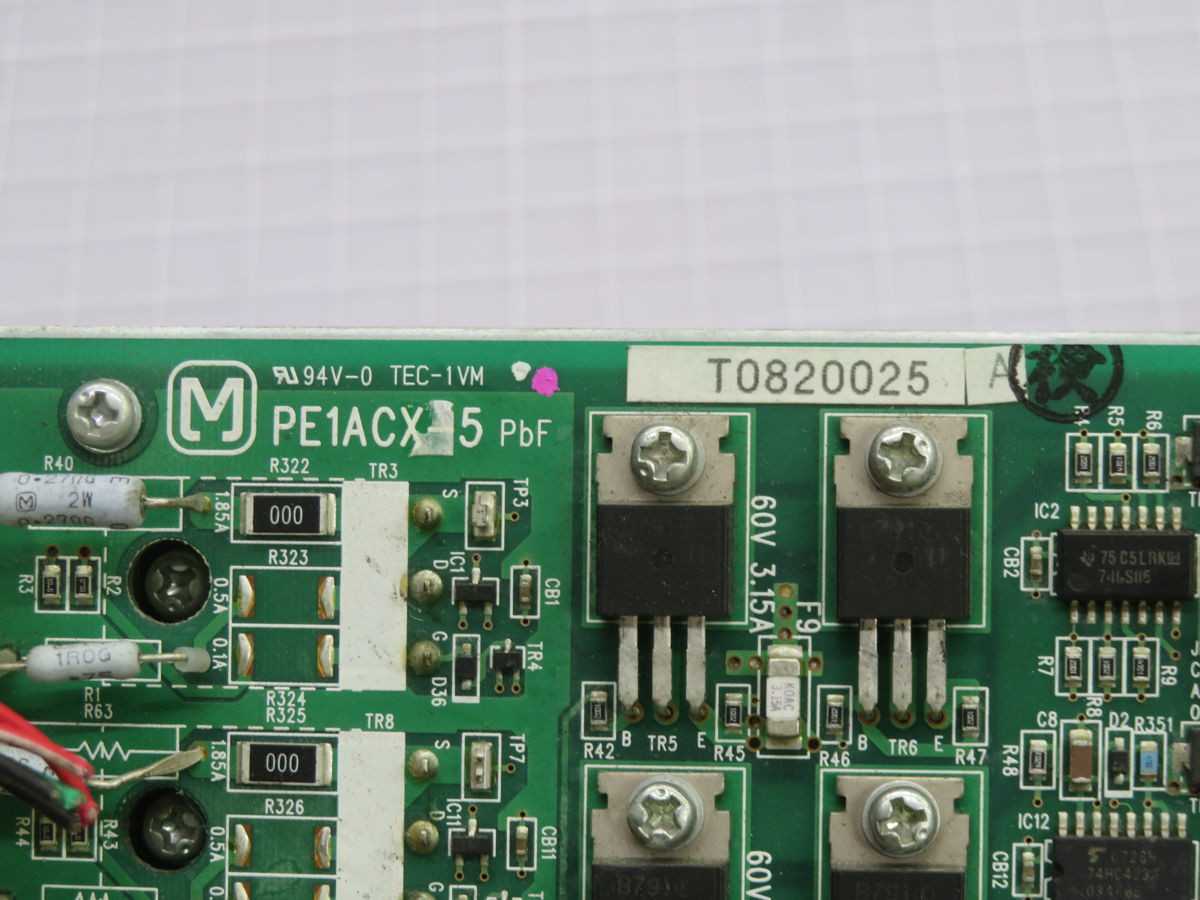 PANASONIC PE1ACX-5 T0820025 PBF CIRCUIT BOARD BH0552 - OPERATOR CONTROLS