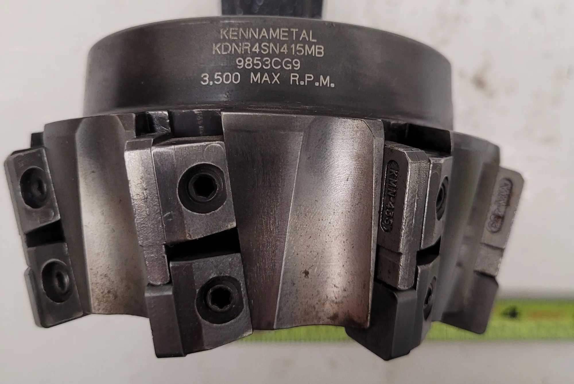 KENNAMETAL KDNR4SN415MB 4.0" INSERT FACE MILL, 1.50" BORE, 8 INSERT SLOTS - MACHINE TOOLING
