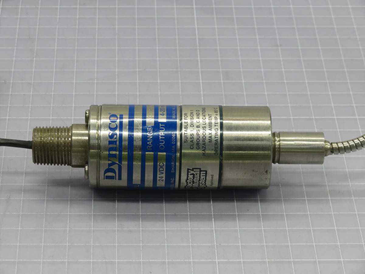 DYNISCO PT242FM-5C-2/24 PRESSURE TRANSMITTER, 0-500 PSI RANGE, 4-20 MA OUTPUT, 24 VDC POWER - FLOW TRANSMITTER