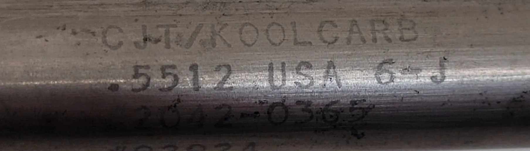 CJT KOOLCARB DRILL BIT, STRAIGHT FLUTE, .5512 INCH / 14 MM, CARBIDE, 14 IN OAL - MACHINING TOOLING & PARTS