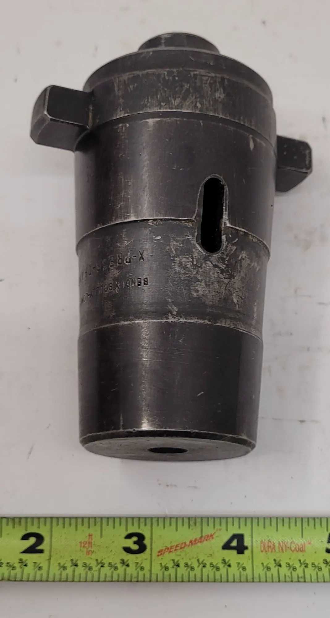 SCULLY JONES 95414 X-PRESS-CHANGE END MILL HOLDER CAT 45, OAL 4-1/2IN, 7/16IN BORE DIA - MACHINE TOOLING