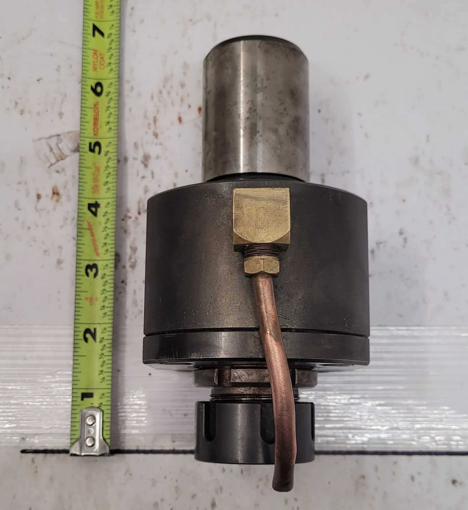 MAZAK AXIAL VERTICAL MILLING HOLDER, APPROX 6" OVERALL LENGTH - MACHINING TOOLING & PARTS