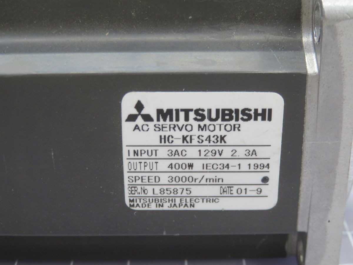 MITSUBISHI HC-KFS43K AC SERVO MOTOR BH0618 - SERVO