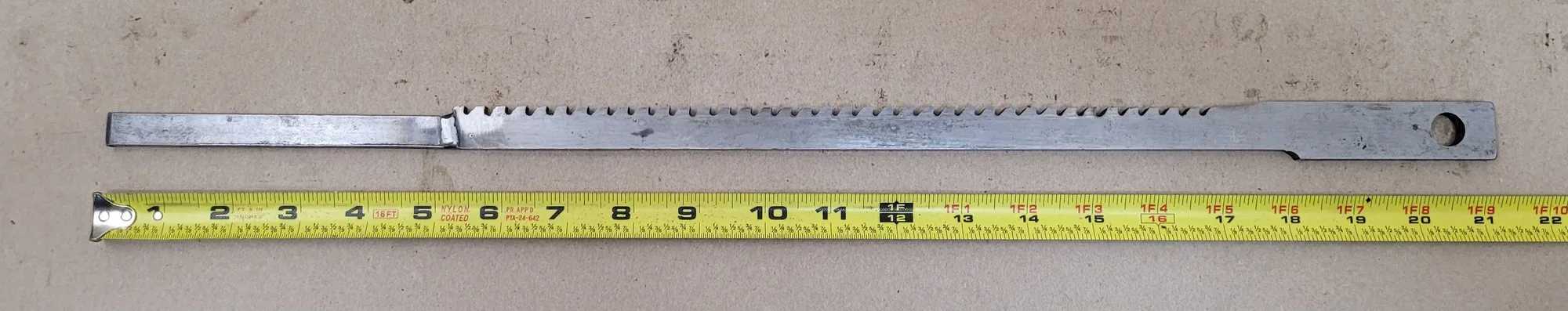 DAVIS 1/4 KEYSEATER BROACH, DAVIS KEYSEATER CO. GP, WIDTH: 1/4", HEIGHT: 5/8", LENGTH: 16" - MACHINING TOOLING & PARTS