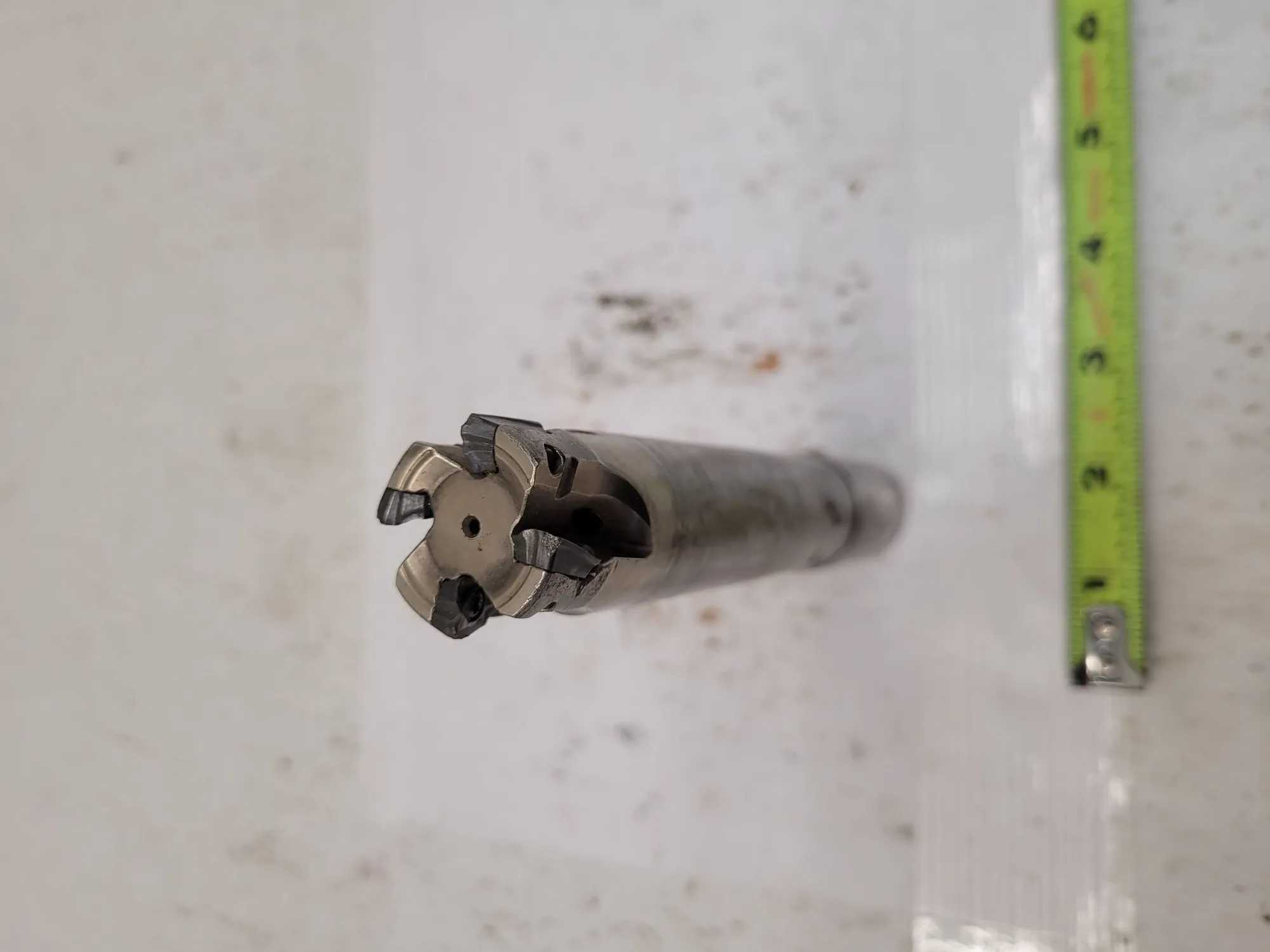 ISCAR END MILL, 1" DIAMETER, 6 1/2" SHANK - MACHINE TOOLING