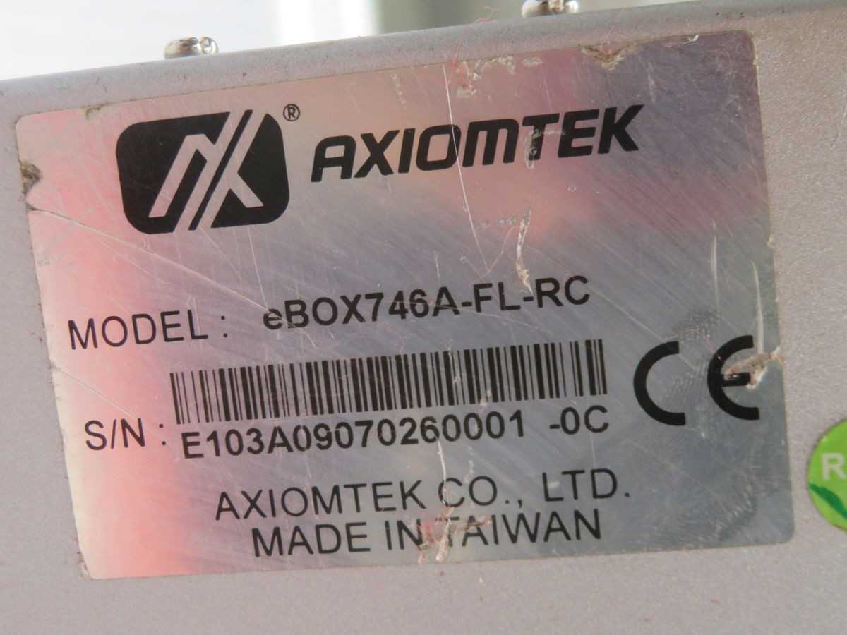 AXIOMTEK EBOX746A-FL-RC INDUSTRIAL MOTHERBOARD CPU CARD T266022 - PLC MODULES