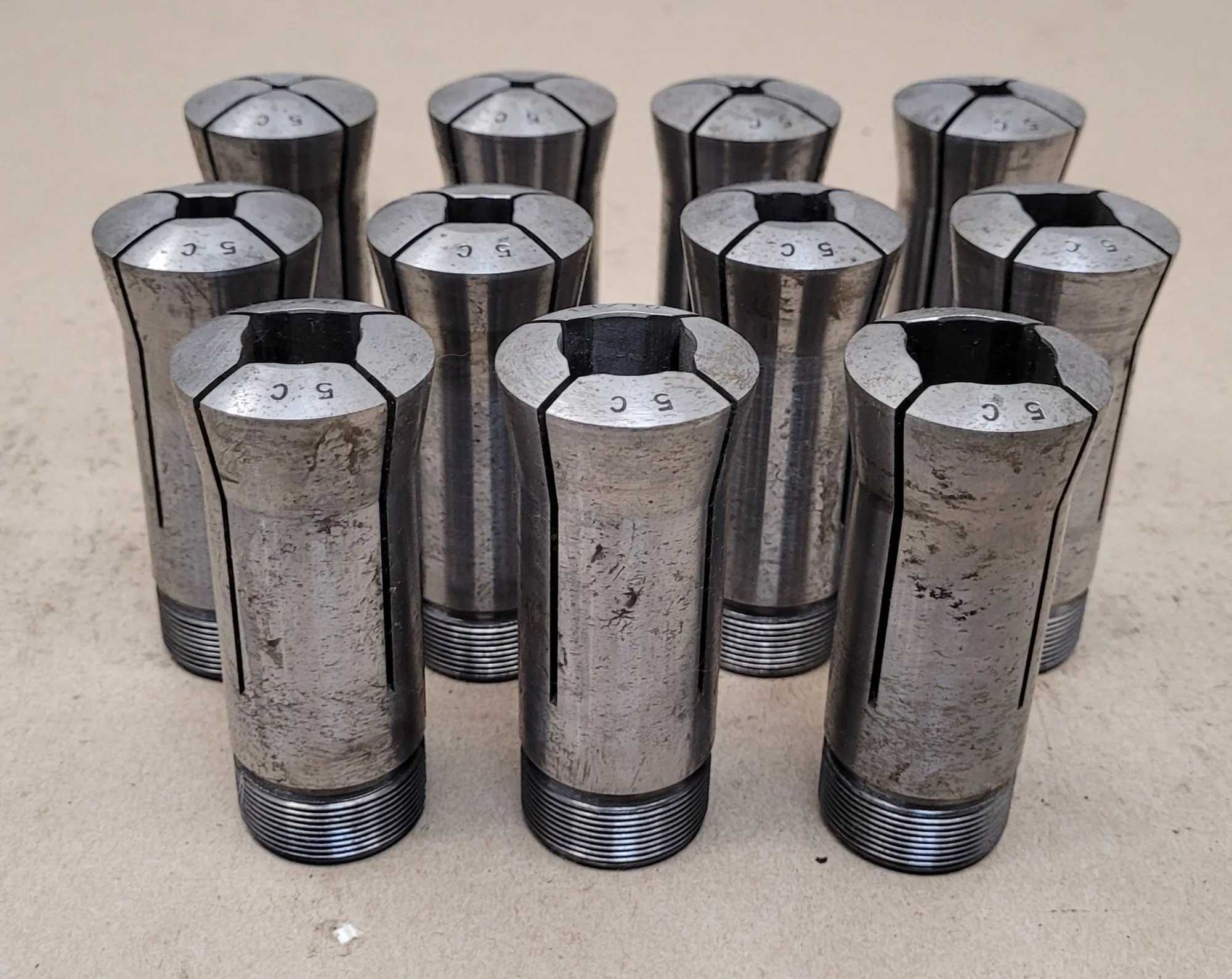 5C SQUARE COLLET SET (11 PCS), 1/8" TO 3/4" RANGE - MACHINE TOOLING