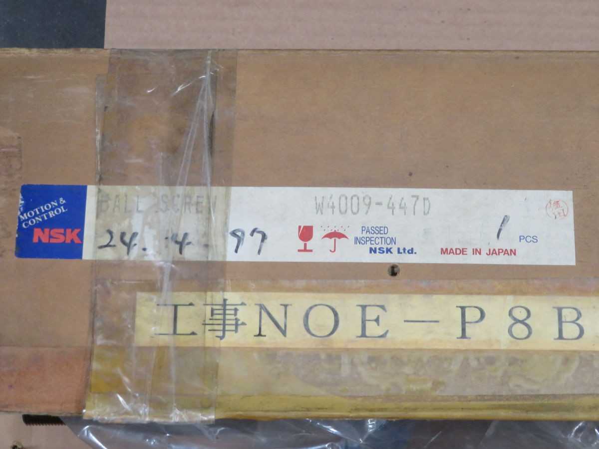 NSK W4009-447D CNC LINEAR SLIDE RAILS, 40 MM SHAFT DIAMETER, 9 MM LEAD, C5 ACCURACY - BALL SCREW