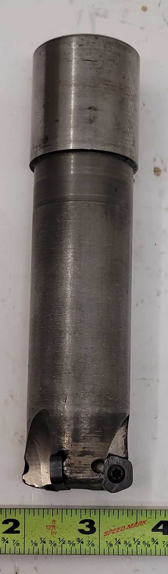 INGERSOLL INDEXABLE END MILL, 1.50" CUTTING DIA, 3 FLUTES, 6.00" OAL, 1.5" SHANK - MACHINING TOOLING & PARTS