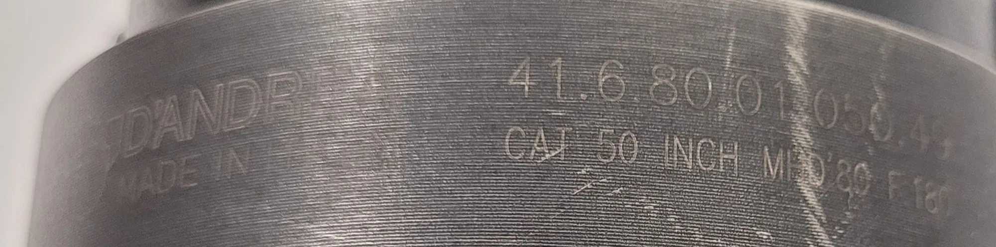 D'ANDREA TRM 125 PRECISION FINISH BORING HEAD - CAT 50 MODULAR CONNECTION MB80 - MACHINE TOOLING