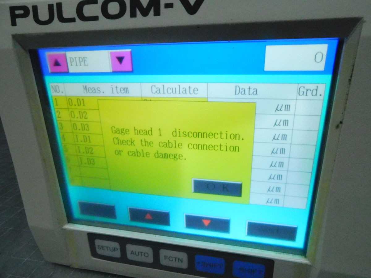 ACCRETECH TOSEI E-PV151121 PULCOM-V CONTROLLER M7009 - OPERATOR CONTROLS