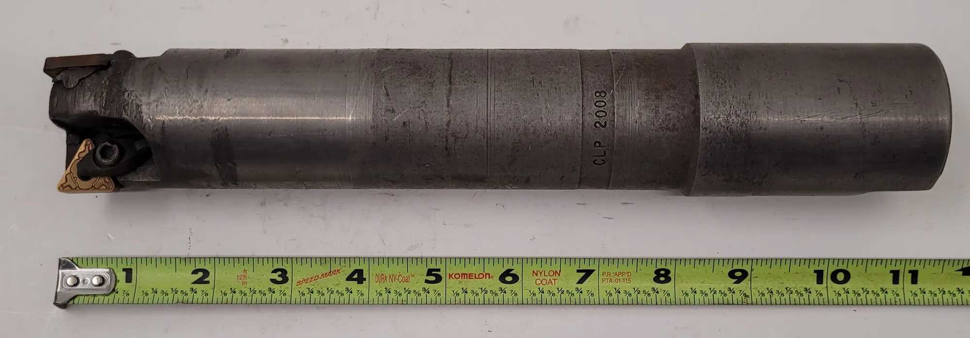 CLP 2008 HEAVY DUTY 11 INCH SHOULDER SQUARE END MILL, 3 INSERTS, 2.0" SHANK - MACHINE TOOLING