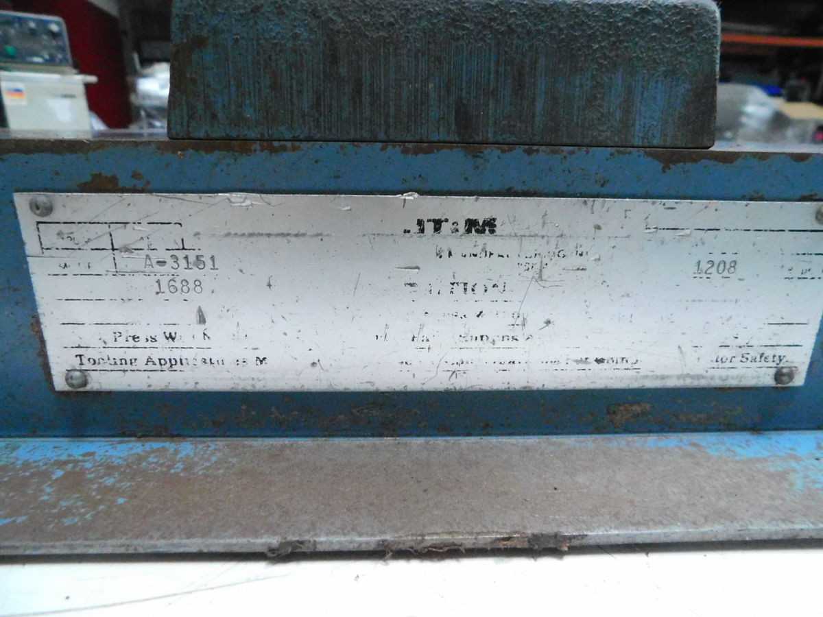 JT&M A-3151, '3000-11 PNEUMATIC ARBOR PRESS 3/4 TON - ARBOR PRESSES