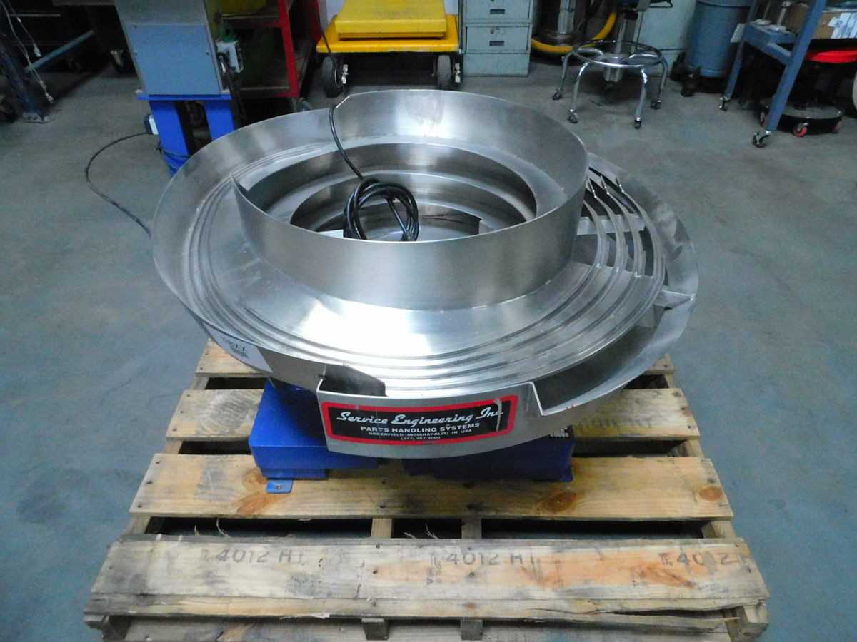 Service Engineering 24277-1-3 Vibratory Bowl Feeder, 24 In Diameter, 120 VAC, 1-Phase Power - VIBRATORY FEEDER