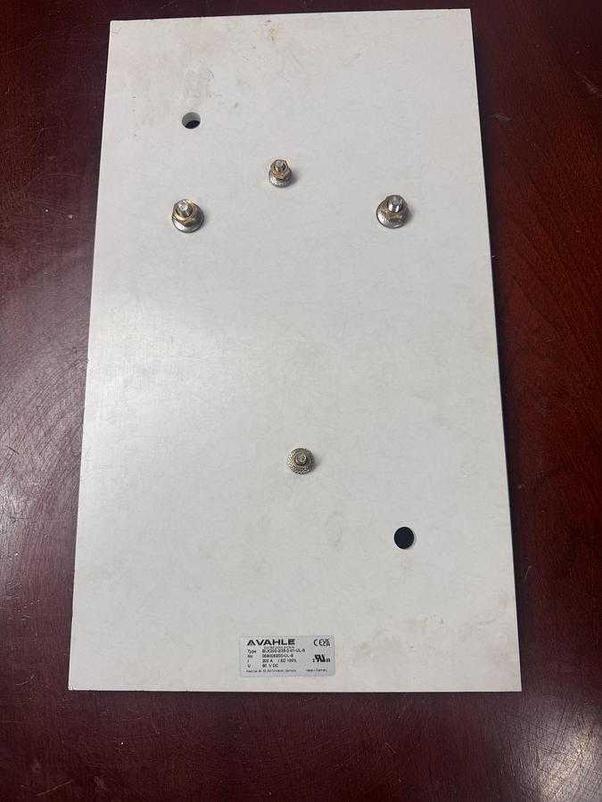 VAHLE BLK200-2/25-2-01-UL-S 200A CHARGING BASE PLATE, 400X230MM, 2.718KG, UL 583, 60VDC/25VAC - ROBOT PARTS