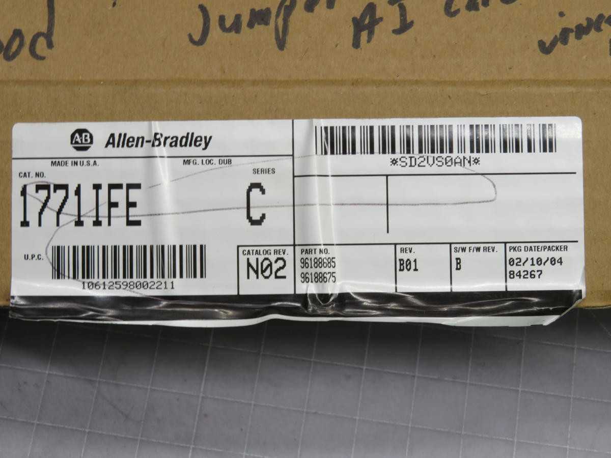 ALLEN BRADLEY 1771-IFE, PLC INPUT MOD, 8/16 CHANNELS, 12-BIT RESOLUTION, V/I RANGES - PLC MODULES