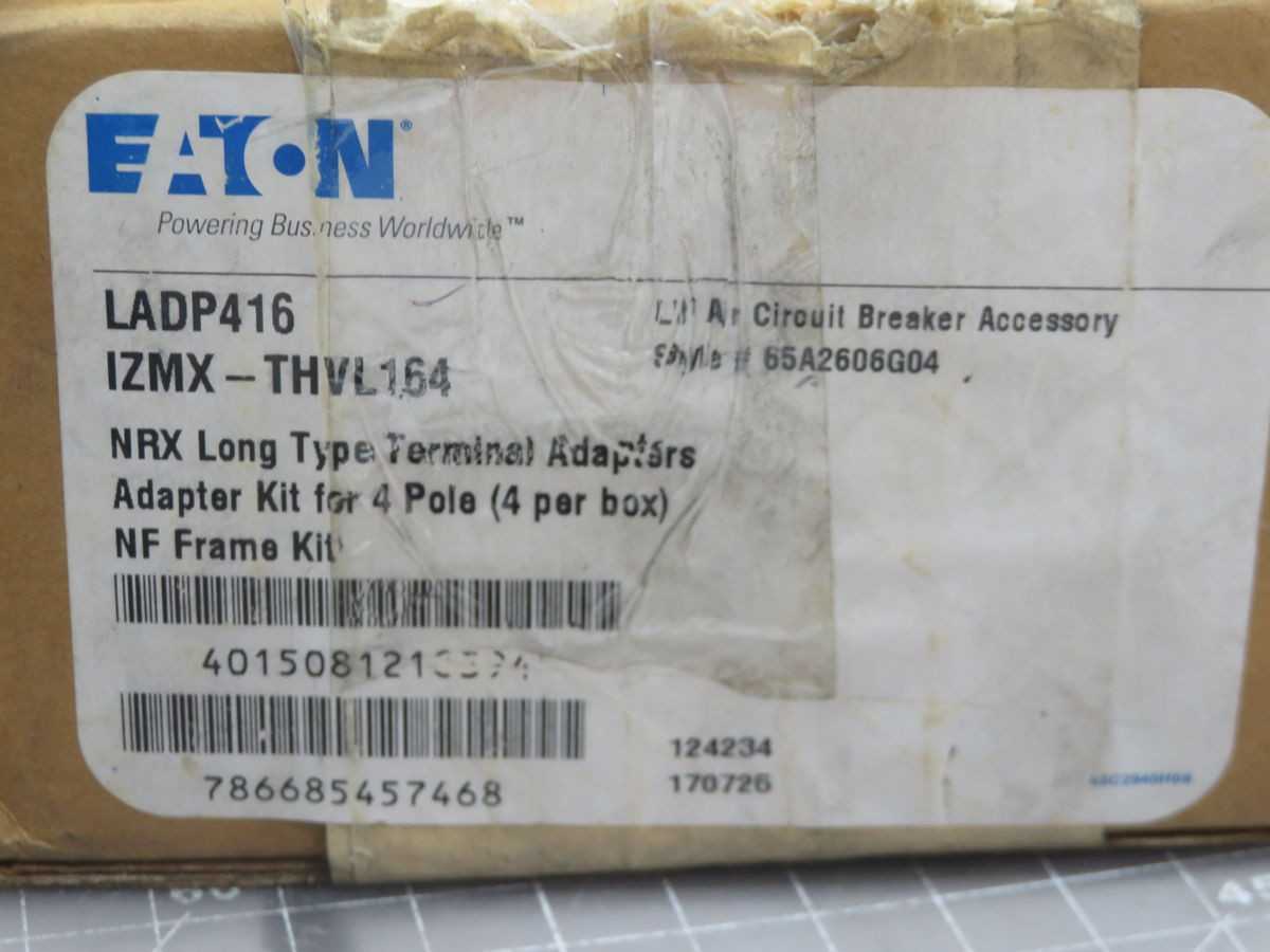 LOT OF 8 EATON LADP416 LONG TYPE TERMINAL ADAPTERS (8 UNITS TOTAL) - TERMINAL BLOCKS