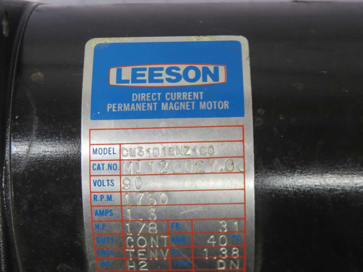 LEESON CM31D18NZ10C MAGNET MOTOR T264267 - ELECTRIC MOTORS
