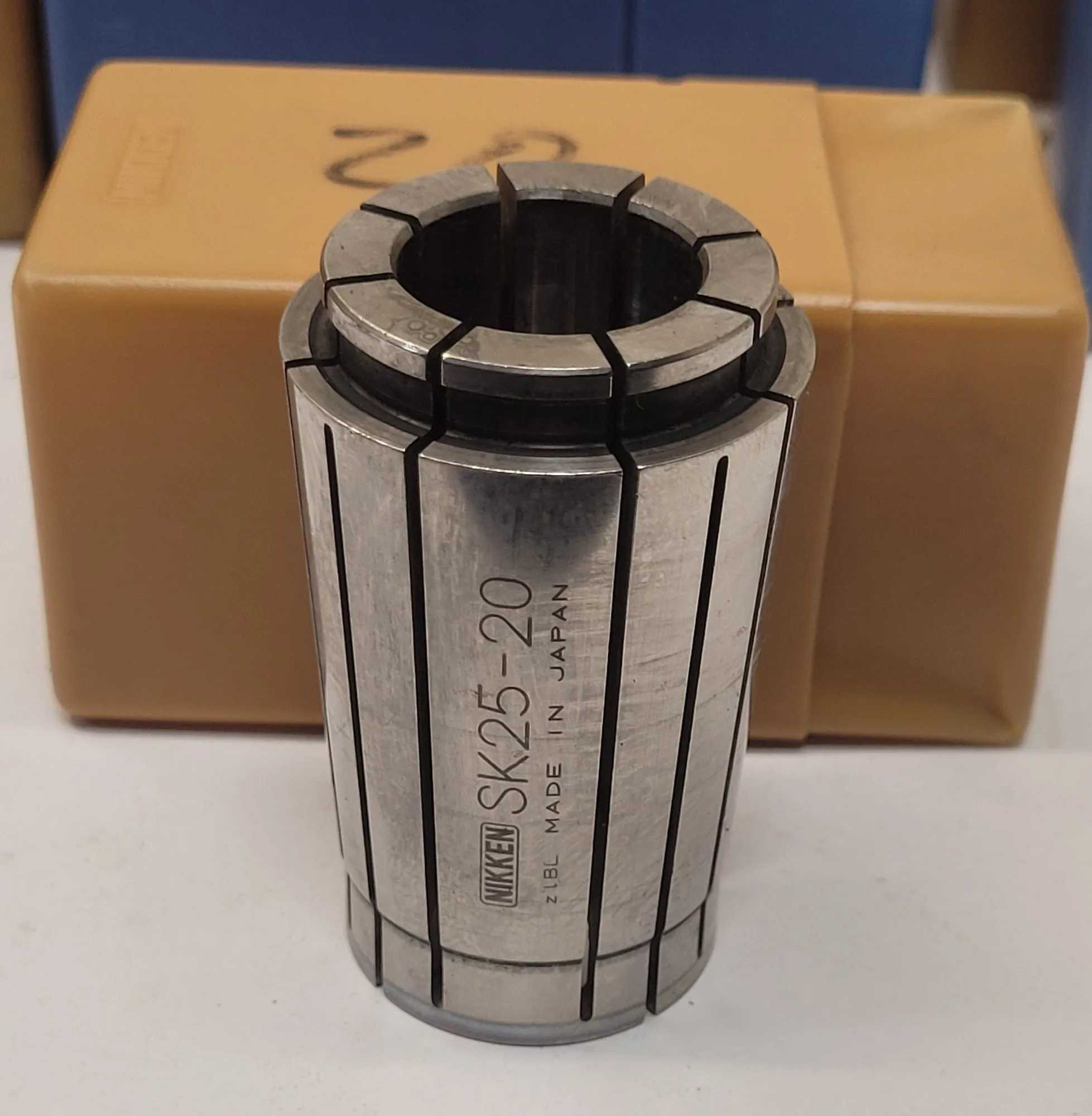 NIKKEN SK25 COLLETS – SET OF 31 – VARIOUS METRIC AND 1-INCH SIZES - MACHINING TOOLING & PARTS