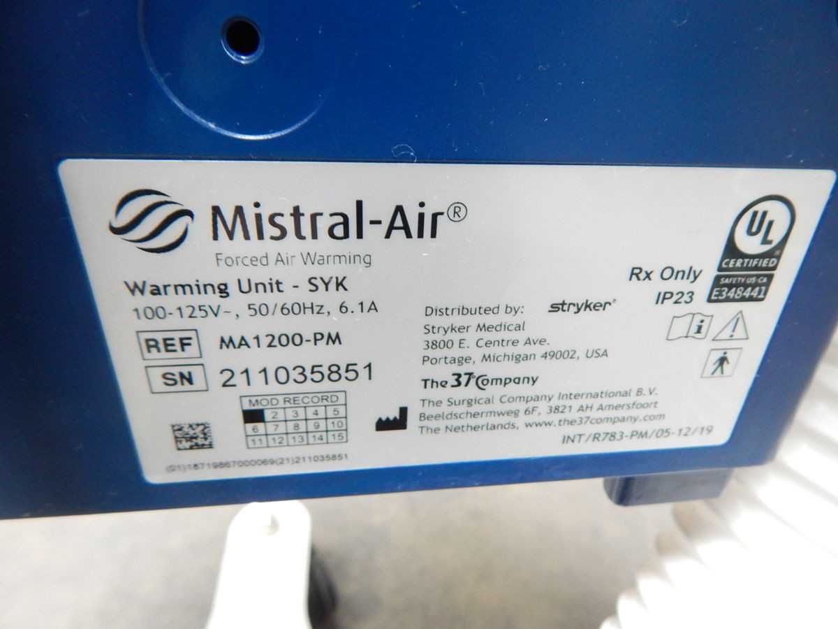 THE SURGICAL COMPANY INTERNATIONAL MA1200-PM FORCED AIR WARMING - MISCELLANEOUS