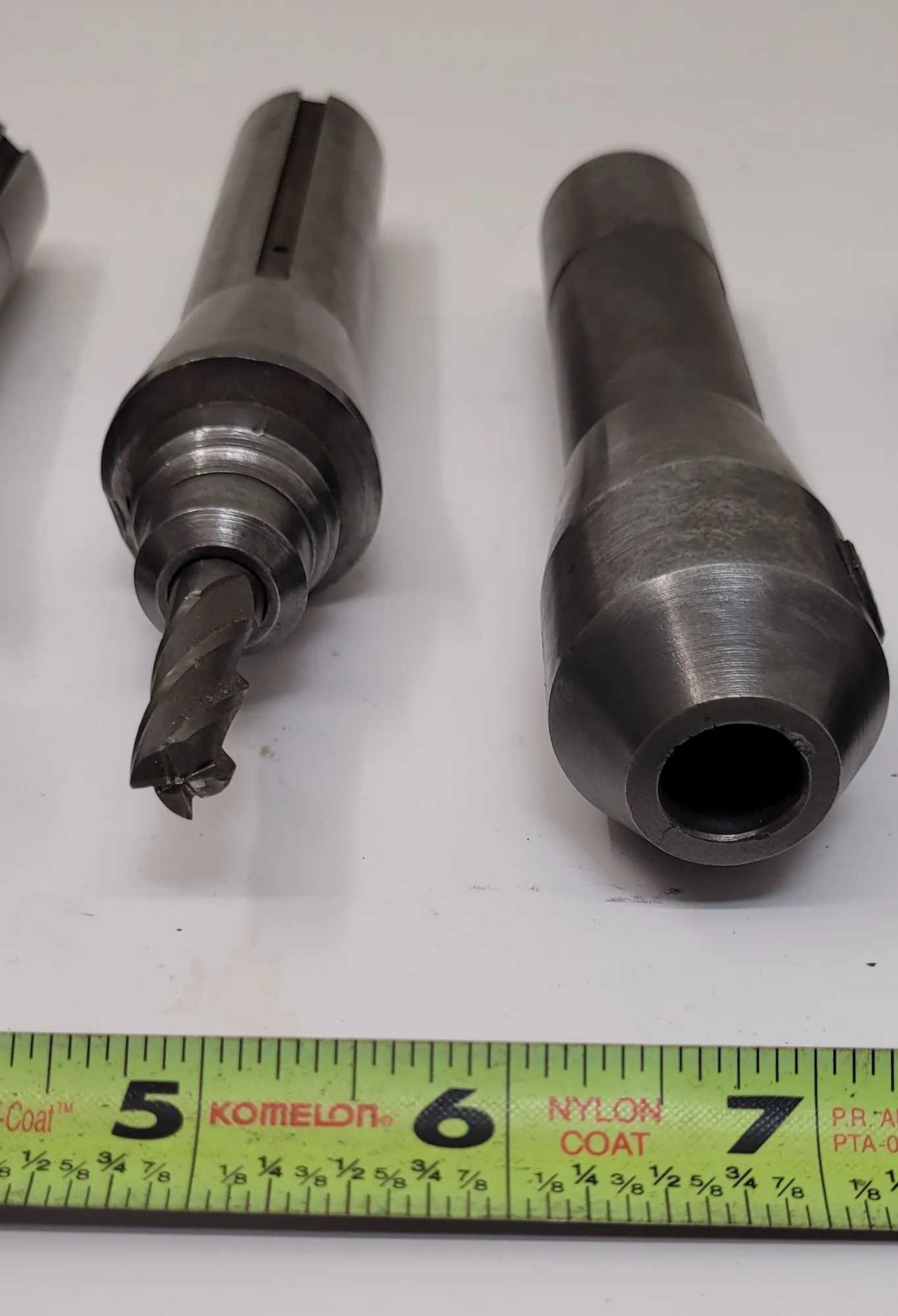 UNBRANDED R8 TOOL HOLDERS, SET OF 6, INCLUDING 1/4IN, 3/8IN, 1/2IN, AND 3/4IN SIZES. - MACHINE TOOLING