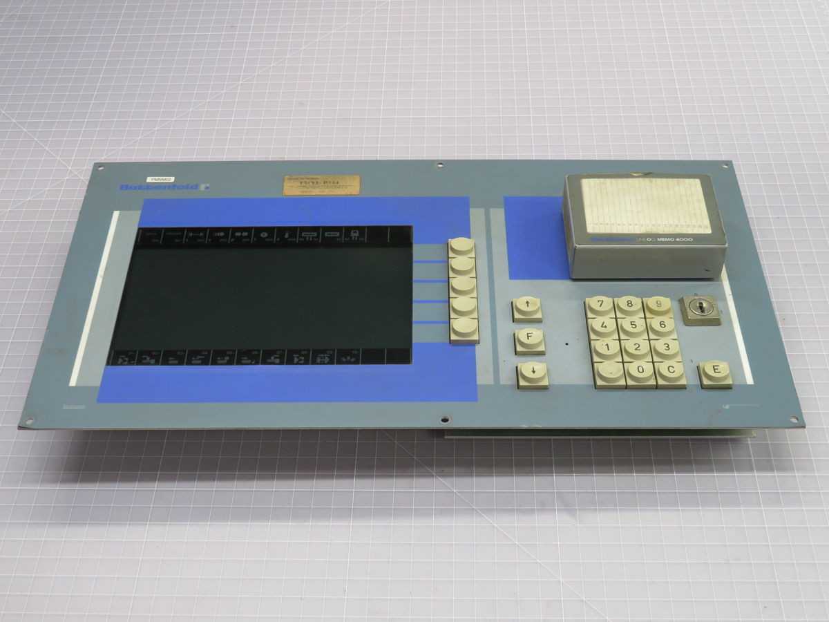 BATTENFELD ELD 400/1, CONTROL PANELS INTERFACES, 15 INCH DISPLAY, TFT, COLOR, 1024X768 PX RESOLUTION - HMIS & DISPLAYS