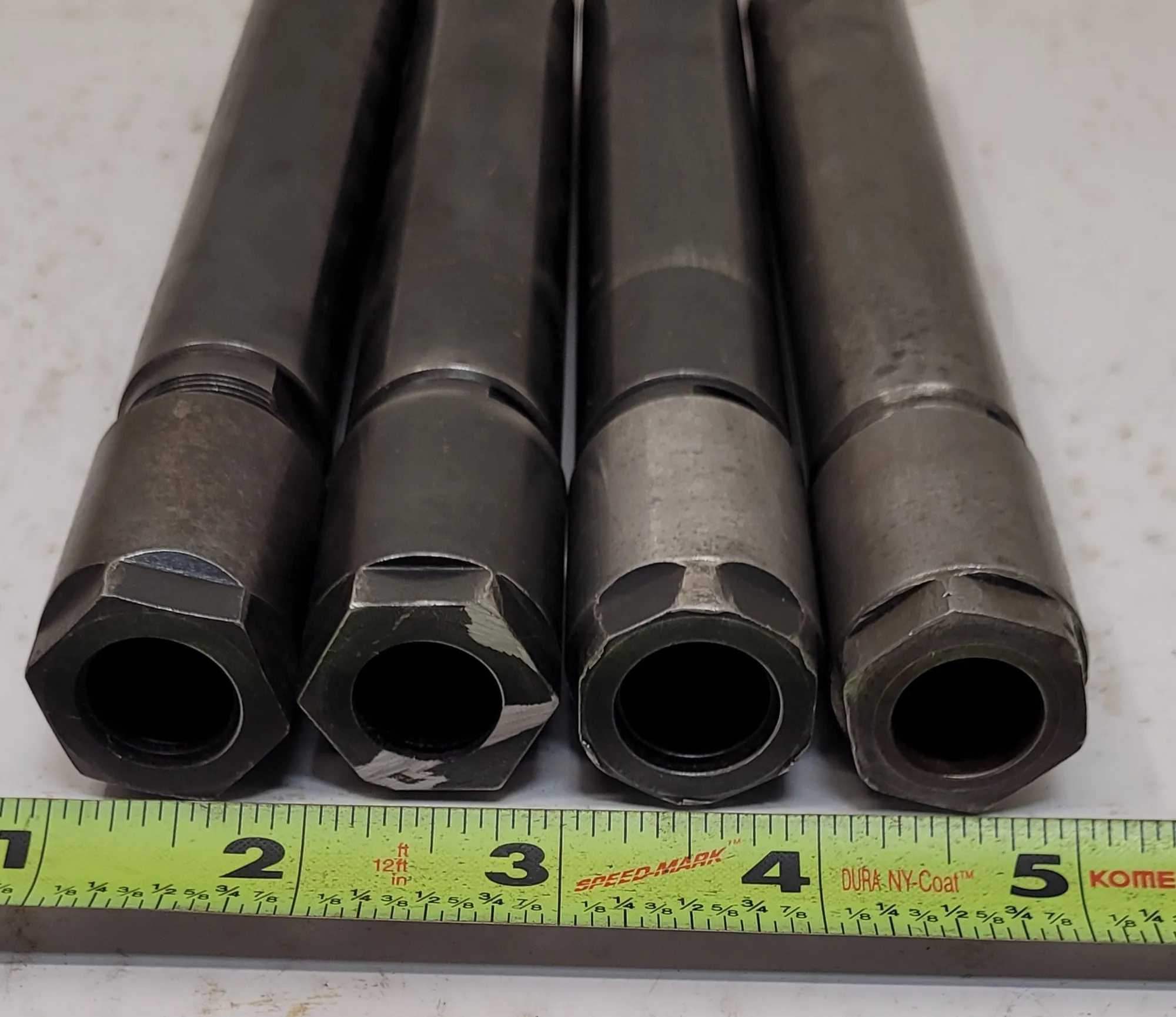 KENNAMETAL COLLET EXTENSION CHUCK DA100, 25.4MM BORE, 185.74MM LENGTH, SET OF 4 - MACHINE TOOLING