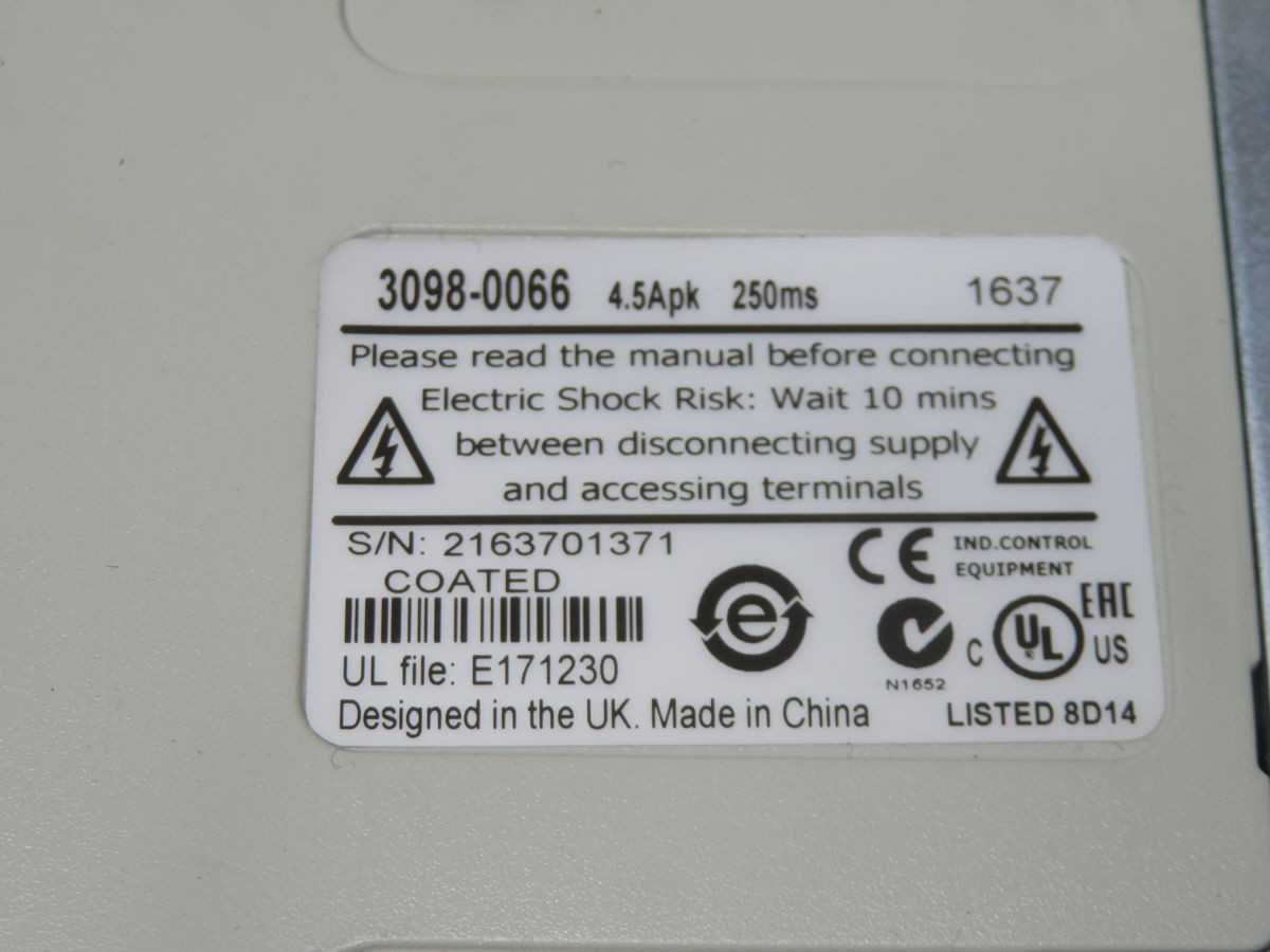 EMERSON 3098-0066 DIGITAX ST SERVO DRIVE T268343 - SERVO