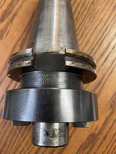KENNAMETAL CV50SM150240 CAT 50 FACE MILL HOLDER, ANSI B/ISO AT3, 1.5" ARBOR, 2.4" GAGE LENGTH - TOOL HOLDERS