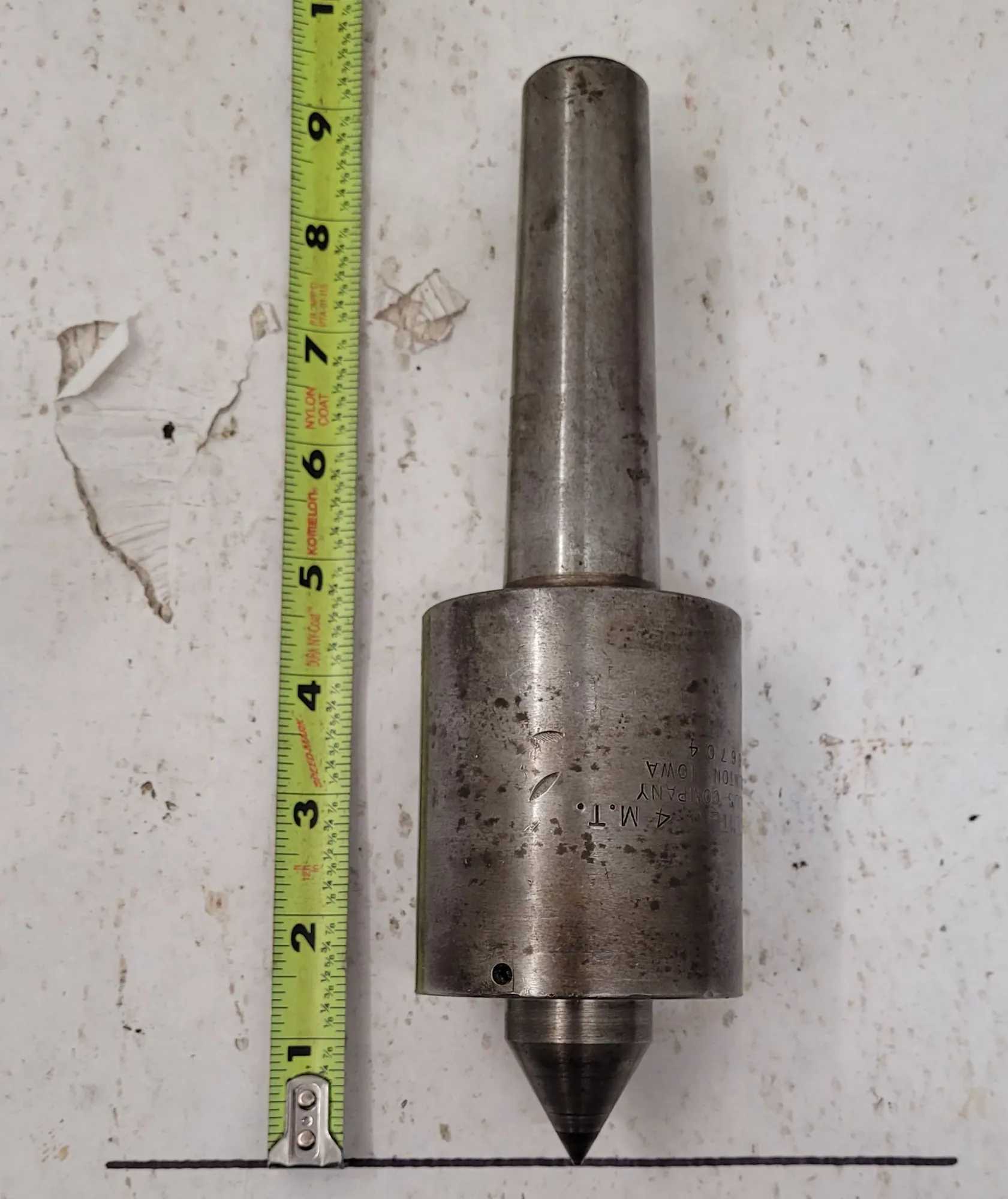 COLLIS LIVE CENTER 4MT TAPER - MACHINING TOOLING & PARTS