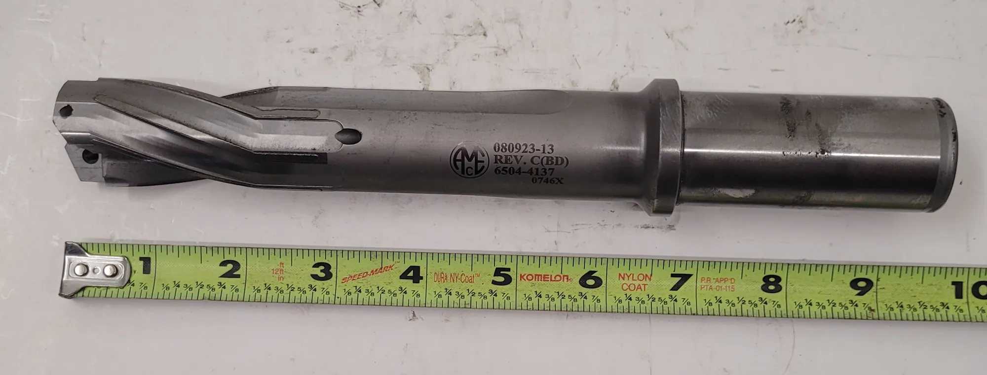 ALLIED MACHINE & ENGINEERING 6504-4137 DRILL BIT 2 FLUTES OAL: 9.5" FLUTE L: 6" SHANK DIA: 1.25" - MACHINING TOOLING & PARTS