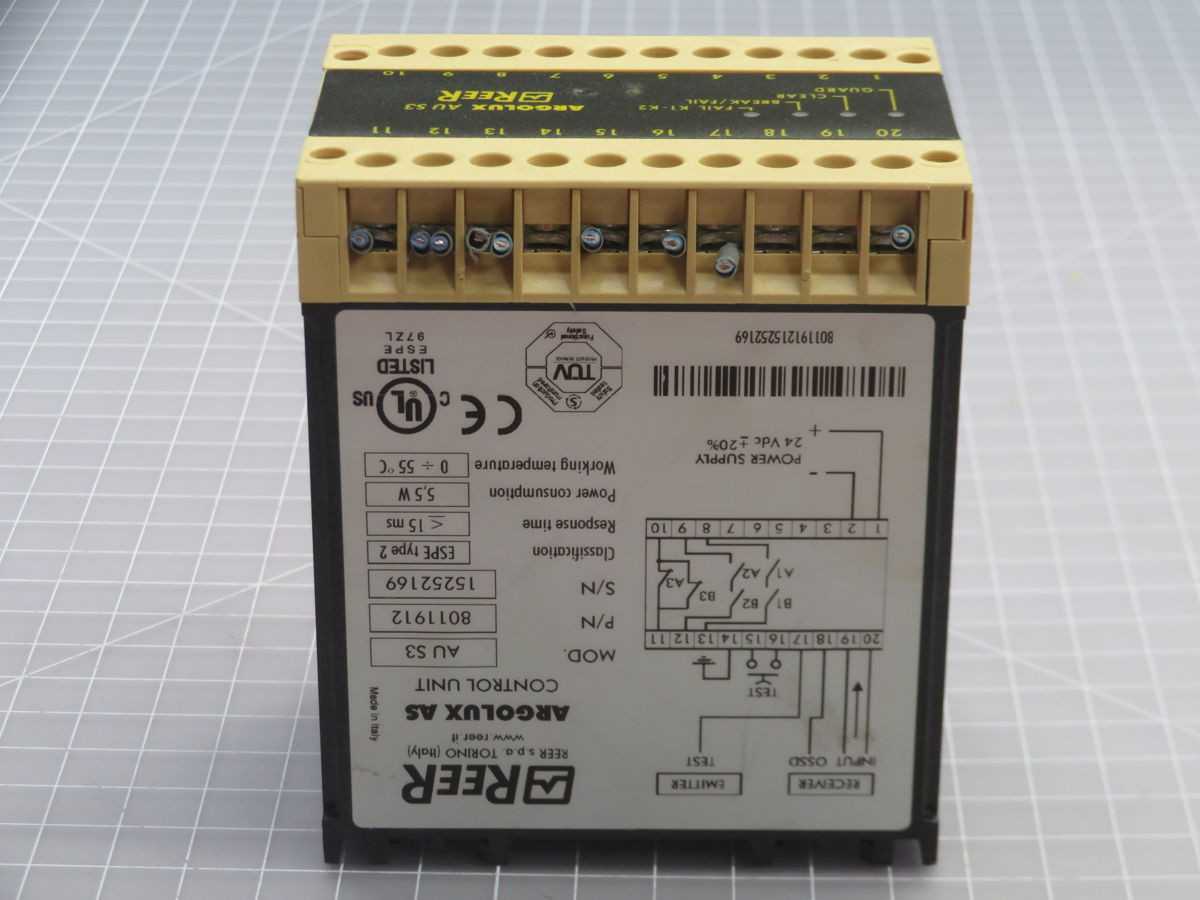 Reer AU S3 8011912 Control Unit T266015 - High Performance & Reliability - PLC MODULES