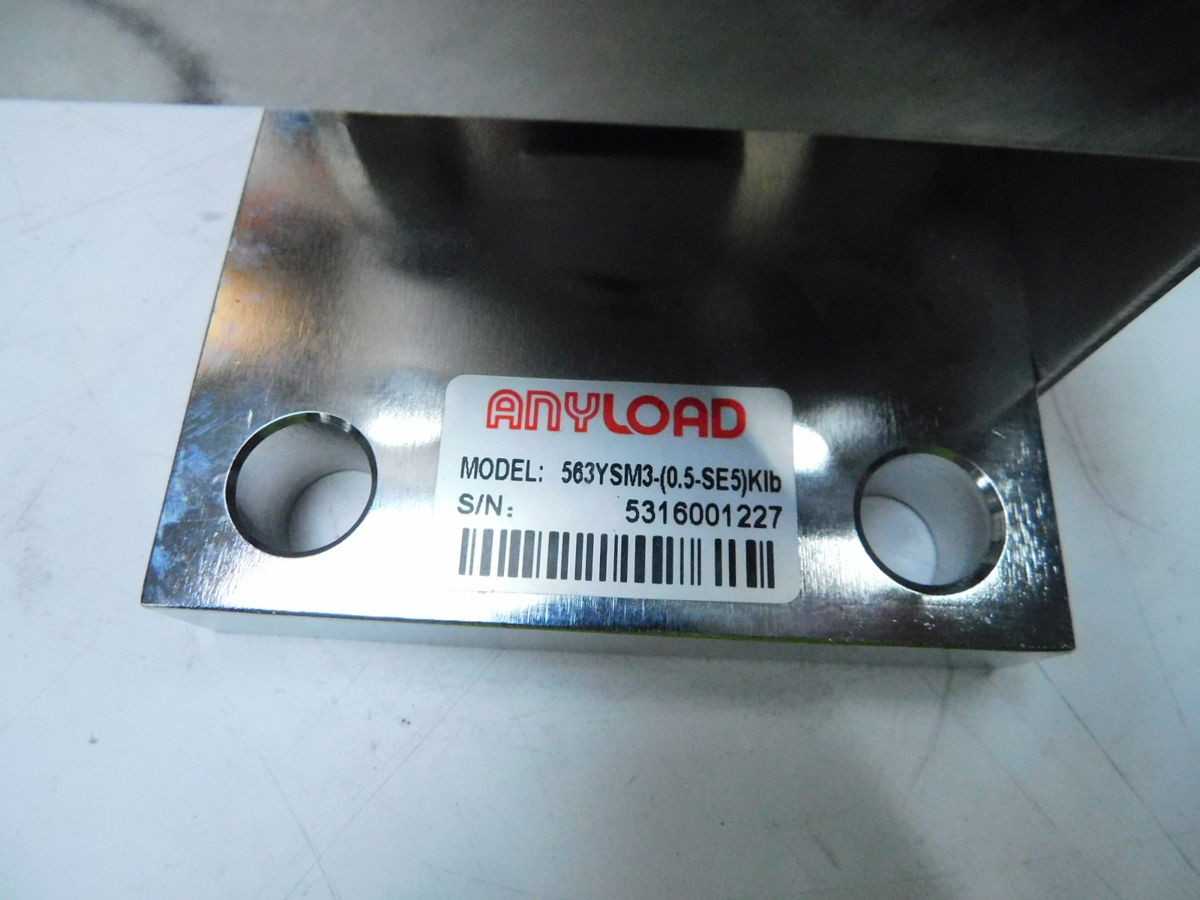 ANYLOAD 563YSM3-(0.5-SE5)KLB SINGLE ENDED BEAM LOAD CELL, 500 TO 5000 LB. M7115 - LOADERS