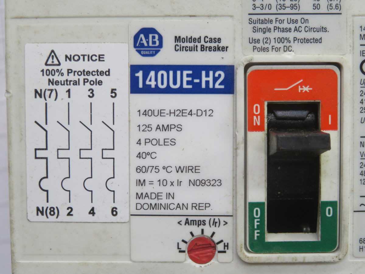 ALLEN BRADLEY 140UE-H2 CIRCUIT BREAKER T262638 - CIRCUIT BREAKERS
