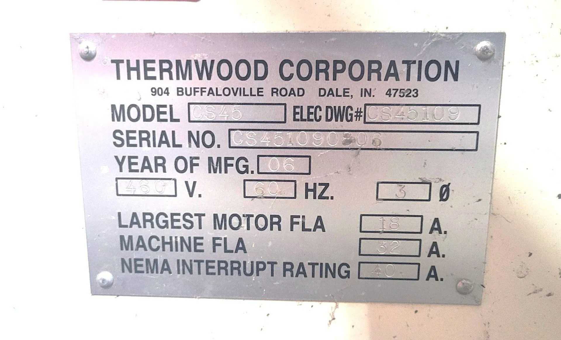 2006 THERMWOOD CS45 CNC ROUTER 5'X10' 3-AXIS 12HP SPINDLE & 7 ATC - GEN II CONTROL - CNC ROUTERS