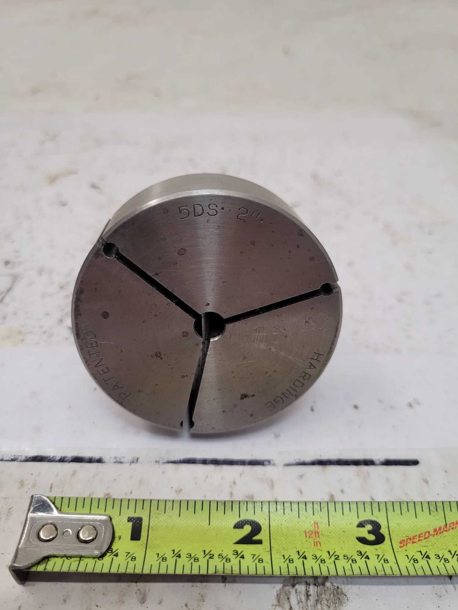 HARDINGE 5DS 2" STEP COLLET - HEAD DIA: 2-3/8" - OVERALL LENGTH: APPROX 3” - MACHINING TOOLING & PARTS