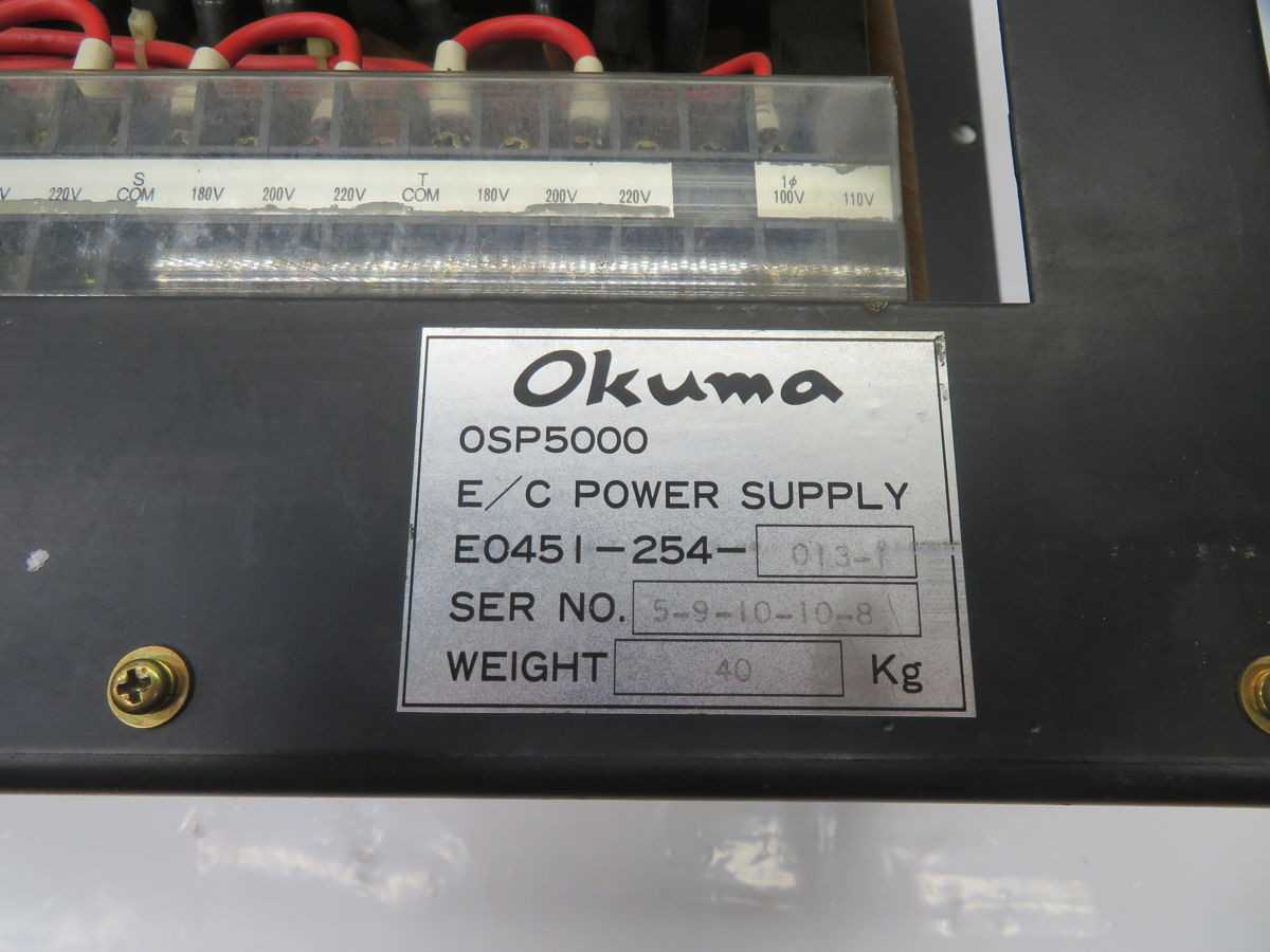 OKUMA OSP5000 POWER SUPPLY T265131 - POWER SUPPLIES