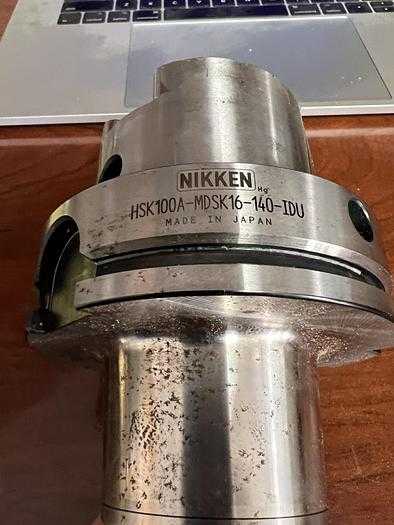 NIKKEN HSK100A-MDSK16-140-IDU HSK 100 COLLET CHUCK, 3-16 MM, 140 MM, COOLANT-THROUGH - TOOL HOLDERS