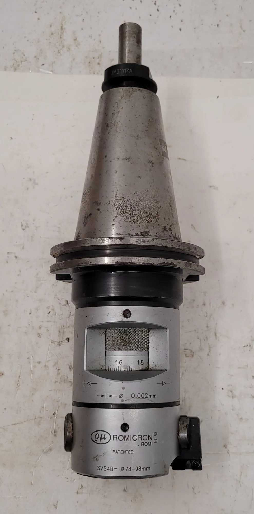 KENNAMETAL KR50SVS4B094M ROMICRON FINE BORING HEAD 78-98MM W/ CAT 50 HOLDER - MACHINING ACCESSORIES & TOOLING
