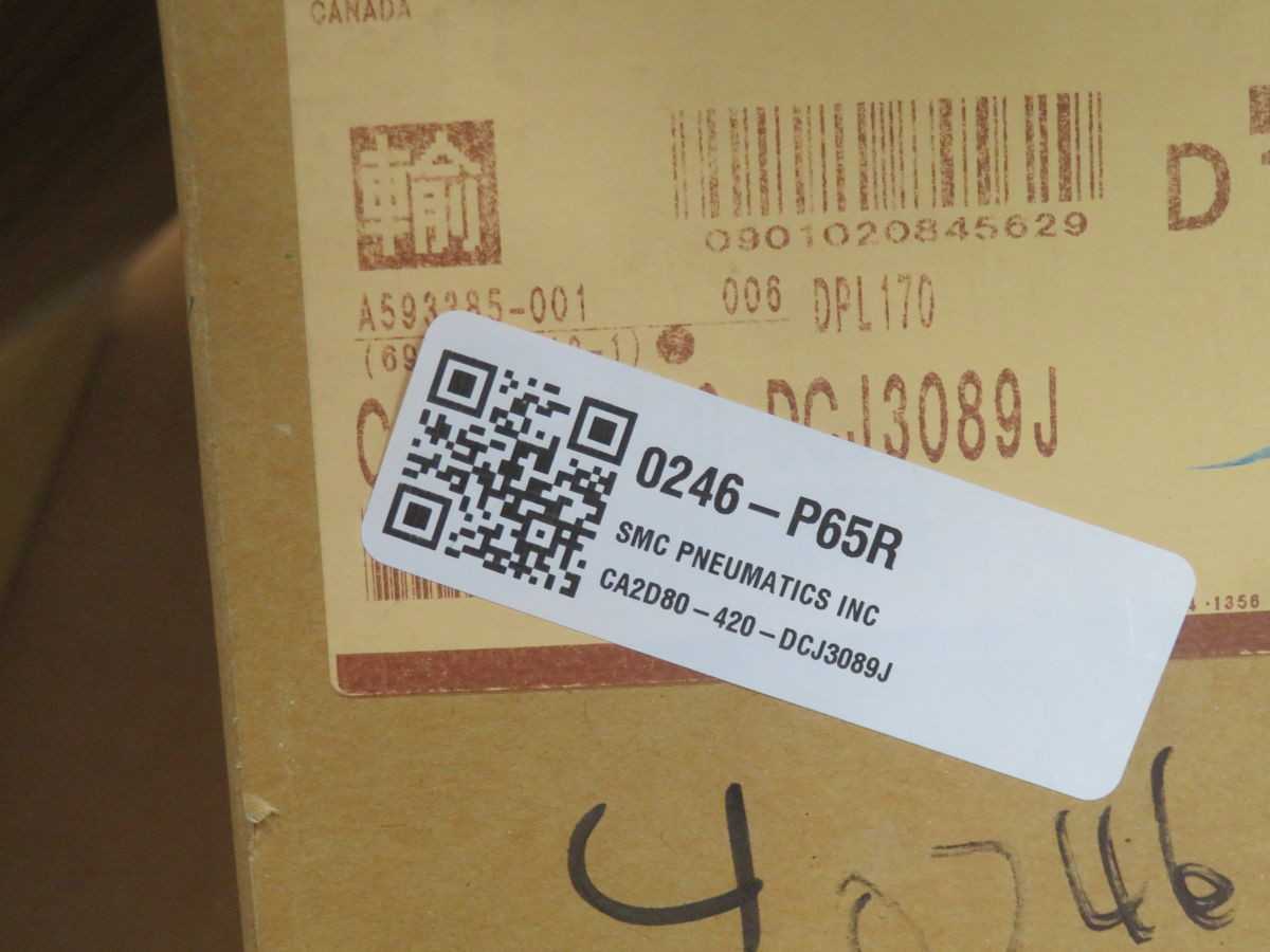 SMC CA2D80-420-DCJ3089J Double-Acting Tie-Rod Cylinder T269199 - PNEUMATIC CYLINDERS & ACTUATORS