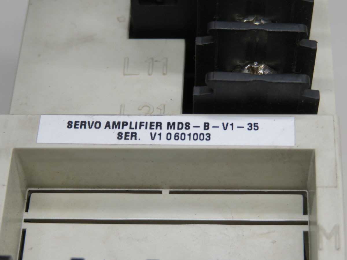 MITSUBISHI MDS-B-V1-35 SERVO DRIVES, 1 AXIS, 3.5 KW POWER, 18A RATED CURRENT - SERVO