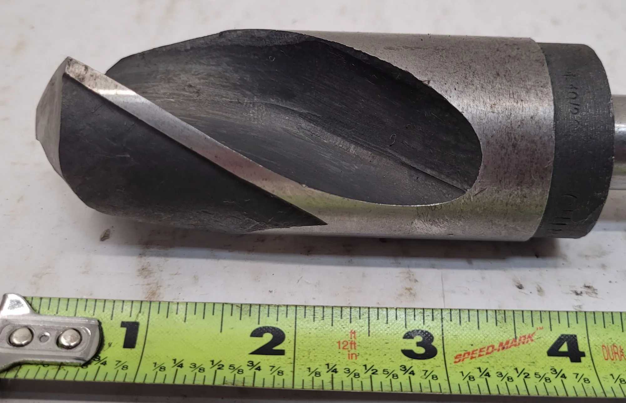 UNBRANDED STUB DRILL 2 FLUTE, SPIRAL, 40MM DIAMETER, 6.5IN OAL, STRAIGHT SHANK - MACHINE TOOLING