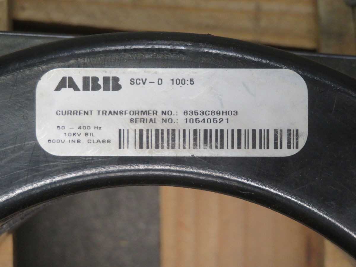ABB 6353C89H03 CURRENT TRANSFORMER T269549 - ELECTRICAL COMPONENTS