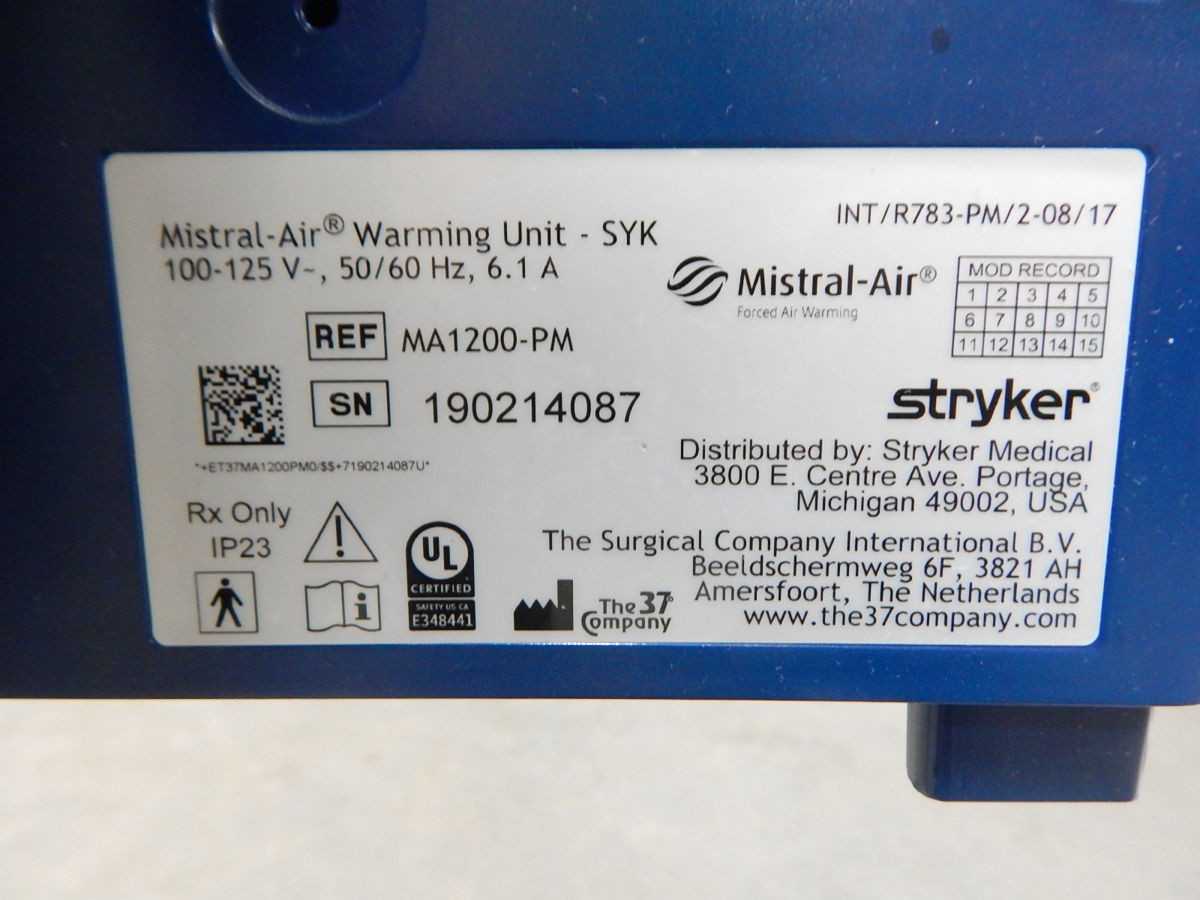 The Surgical Company International MA-1200PM Forced Air Warming System - MISCELLANEOUS