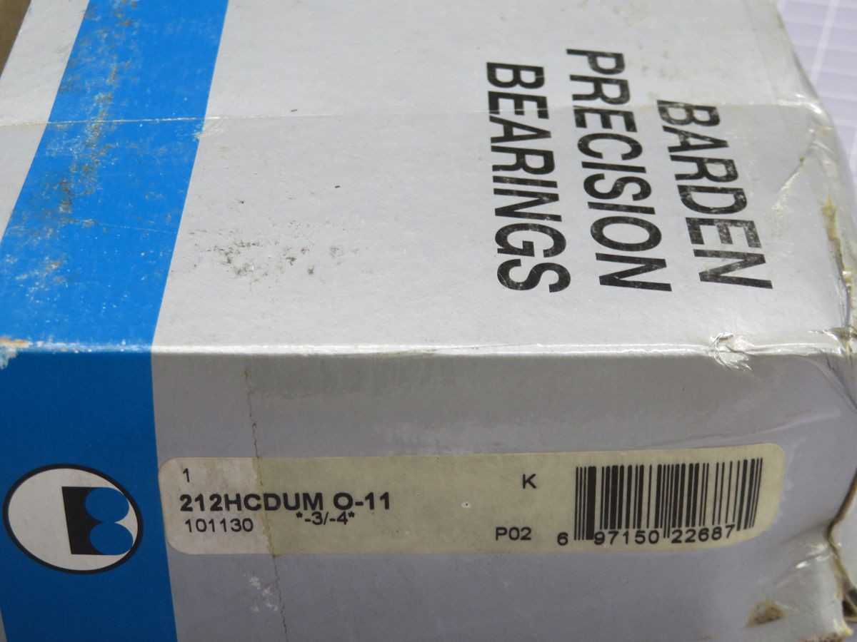 BARDEN 212HCUM O-11 BALL BEARING T261915 - BEARINGS