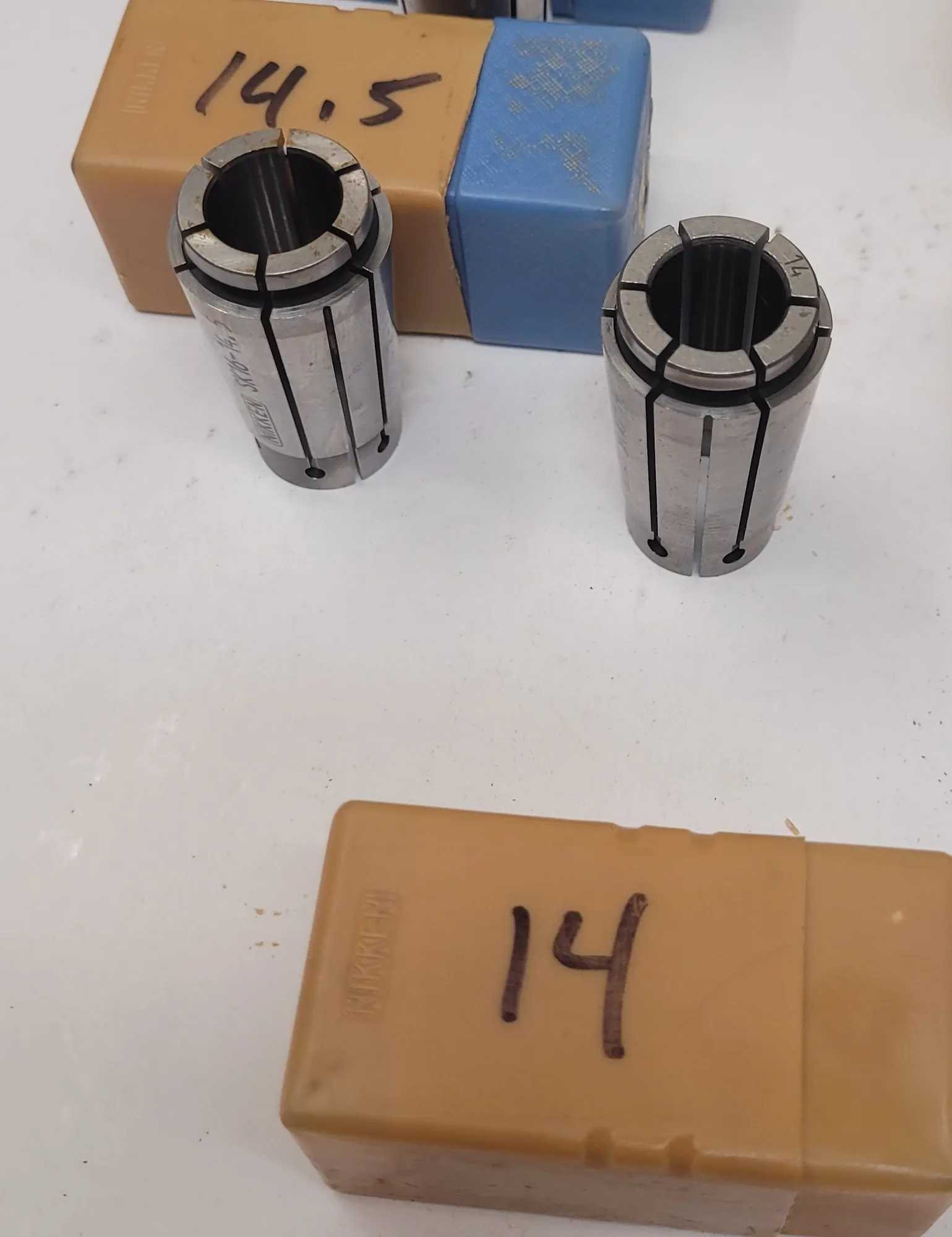 NIKKEN SK16 COLLETS - SET OF 15 - VARIOUS METRIC SIZES (10.5MM TO 16MM RANGE) - MACHINE TOOLING