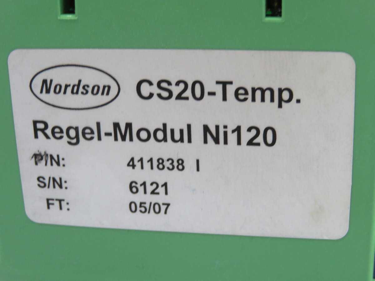 NORDSON 411838 NI120 PLC CPU MODULE, TEMPERATURE CONTROL FUNCTION - PLC MODULES